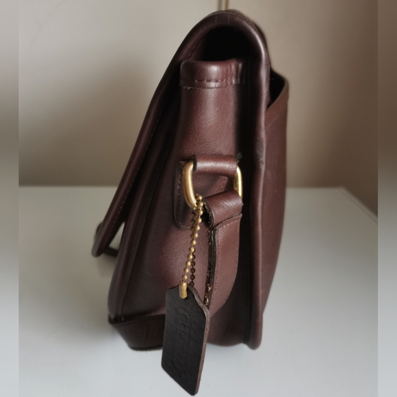 VINTAGE COACH BROWN 9790 CROSSBODY BAG. - Picture 6 of 12
